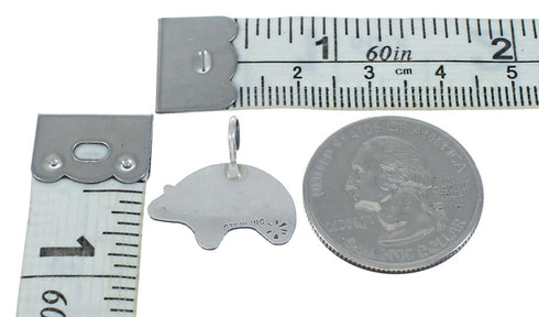 Genuine Sterling Silver Native American Bear Pendant NN20565